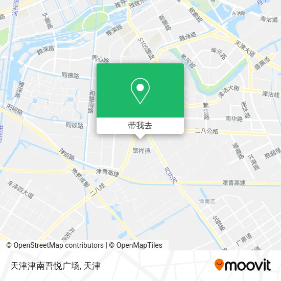 天津津南吾悦广场地图