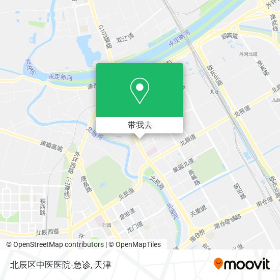 北辰区中医医院-急诊地图