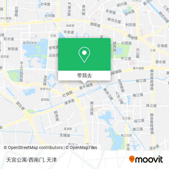 天宣公寓-西南门地图