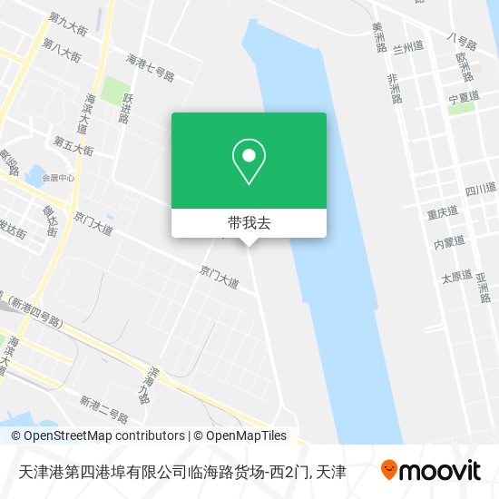 天津港第四港埠有限公司临海路货场-西2门地图