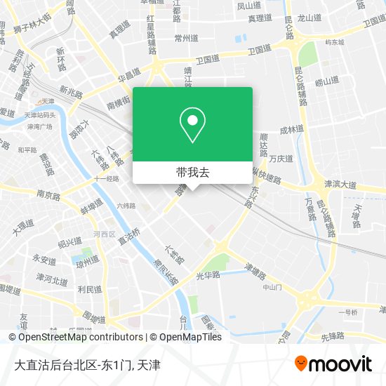 大直沽后台北区-东1门地图