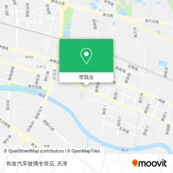 和发汽车玻璃专营店地图