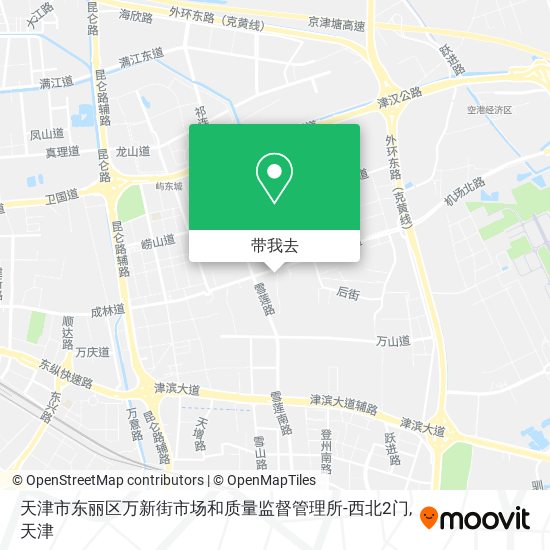 天津市东丽区万新街市场和质量监督管理所-西北2门地图