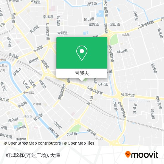 红城2栋(万达广场)地图