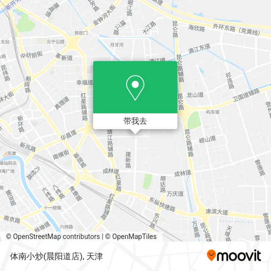 体南小炒(晨阳道店)地图