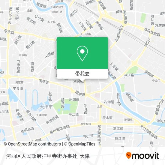 河西区人民政府挂甲寺街办事处地图