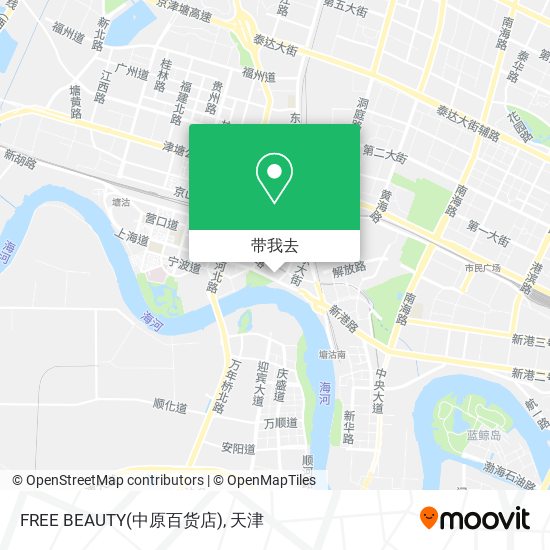 FREE BEAUTY(中原百货店)地图