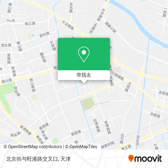 北京街与旺港路交叉口地图