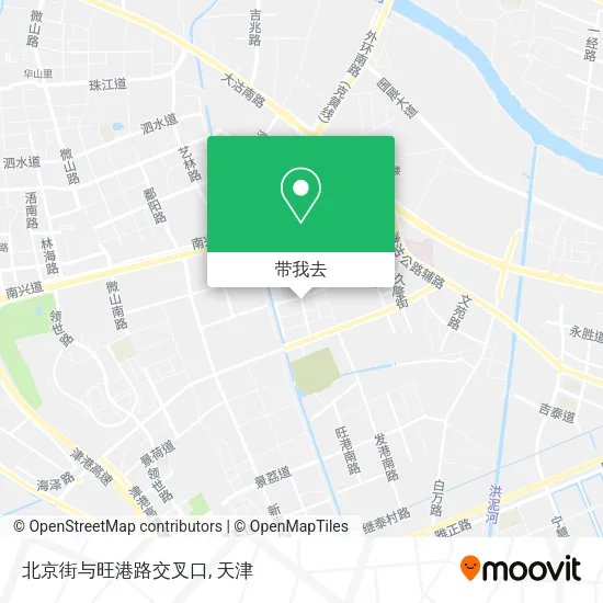 北京街与旺港路交叉口地图