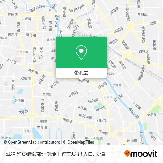 城建监察编辑部北侧地上停车场-出入口地图