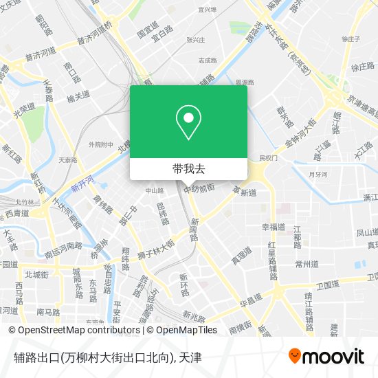 辅路出口(万柳村大街出口北向)地图
