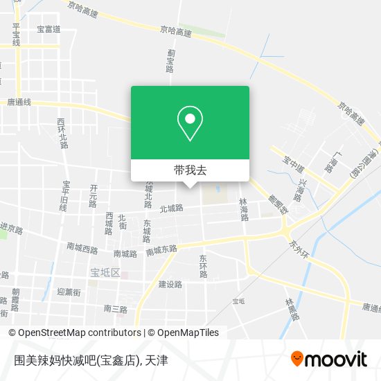 围美辣妈快减吧(宝鑫店)地图