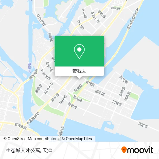 生态城人才公寓地图