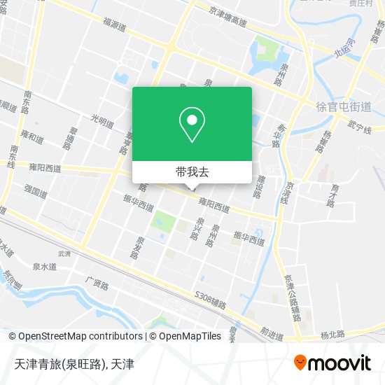 天津青旅(泉旺路)地图