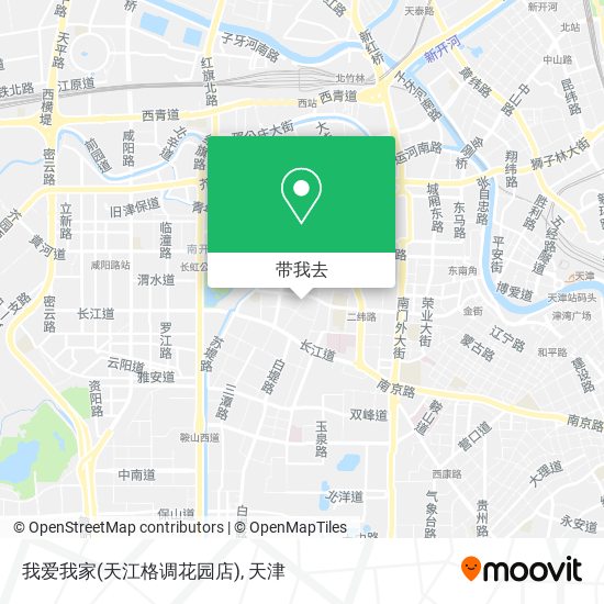 我爱我家(天江格调花园店)地图