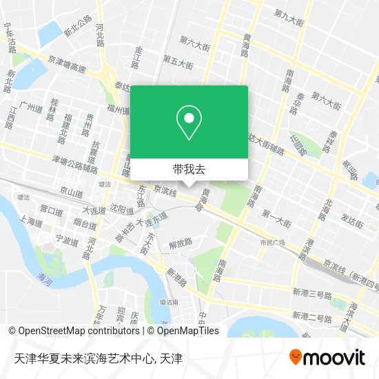 天津华夏未来滨海艺术中心地图