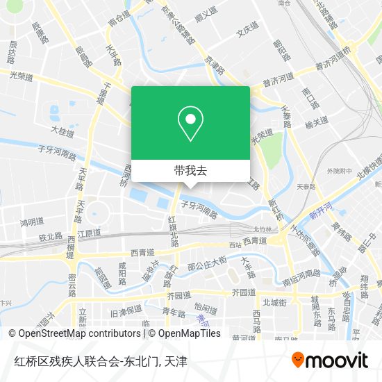 红桥区残疾人联合会-东北门地图