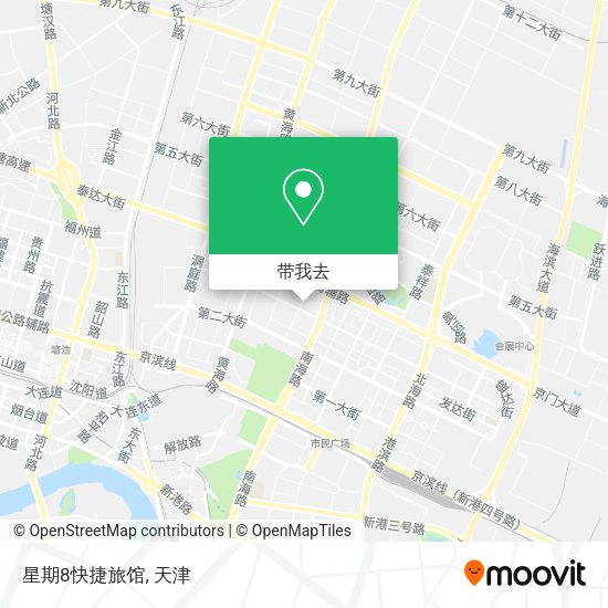 星期8快捷旅馆地图