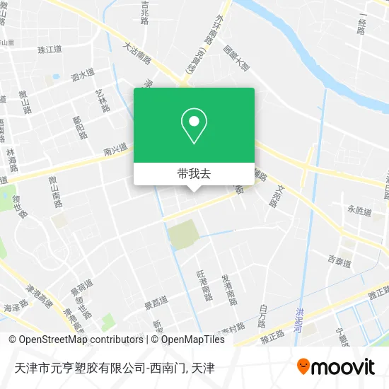 天津市元亨塑胶有限公司-西南门地图
