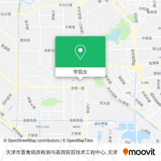 天津市畜禽病原检测与基因疫苗技术工程中心地图