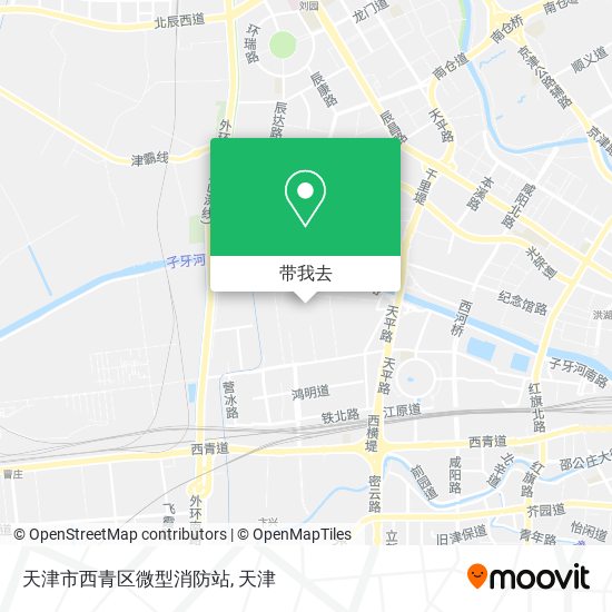 天津市西青区微型消防站地图