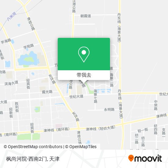枫尚河院-西南2门地图