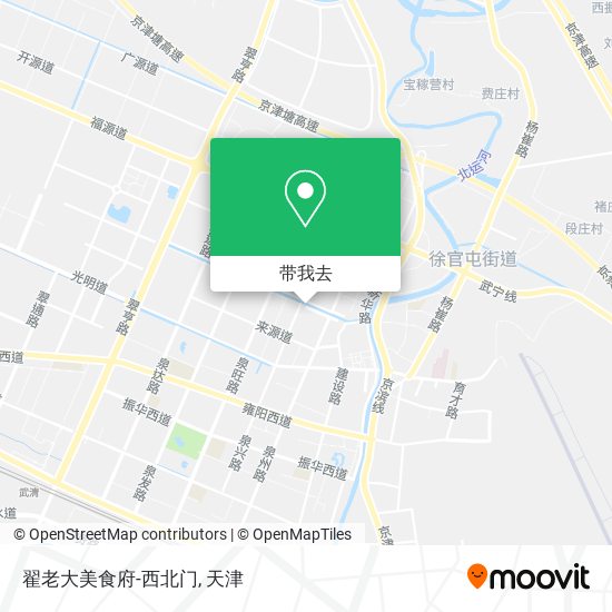翟老大美食府-西北门地图