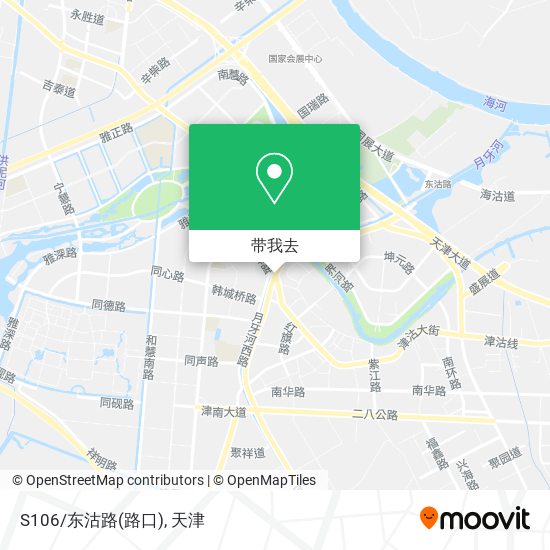S106/东沽路(路口)地图