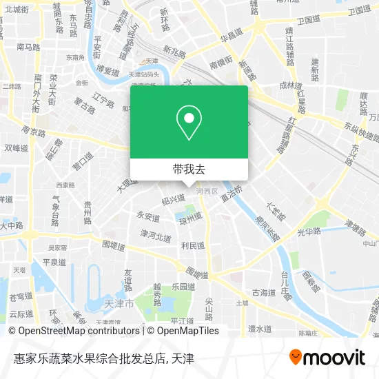 惠家乐蔬菜水果综合批发总店地图