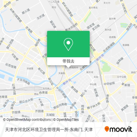 天津市河北区环境卫生管理局一所-东南门地图