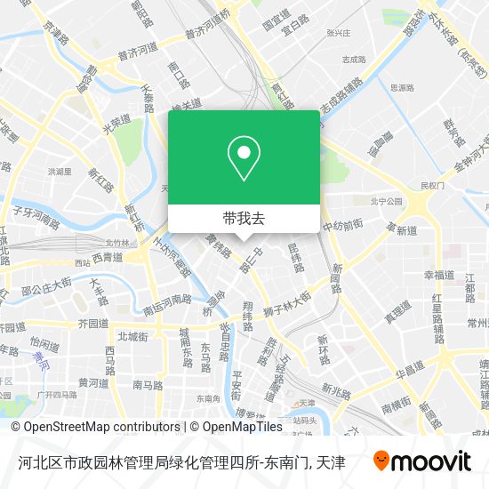 河北区市政园林管理局绿化管理四所-东南门地图