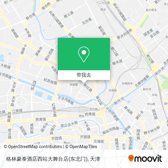 格林豪泰酒店西站大舞台店(东北门)地图