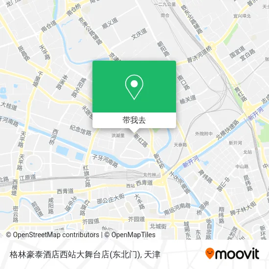 格林豪泰酒店西站大舞台店(东北门)地图