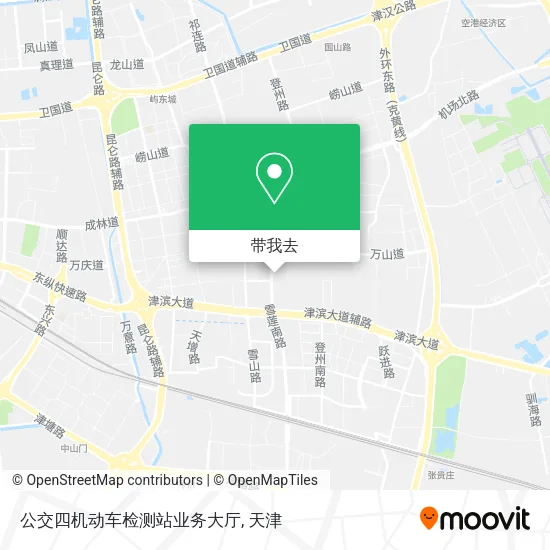 公交四机动车检测站业务大厅地图