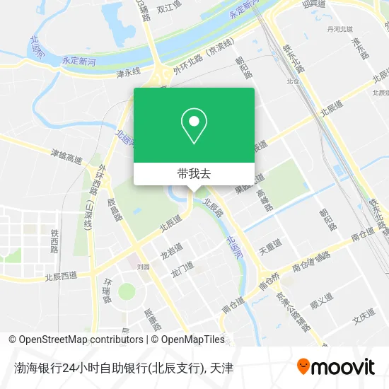 渤海银行24小时自助银行(北辰支行)地图