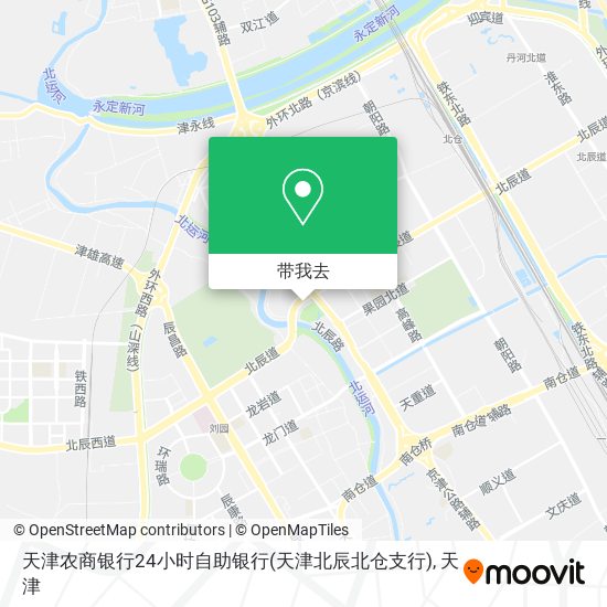 天津农商银行24小时自助银行(天津北辰北仓支行)地图