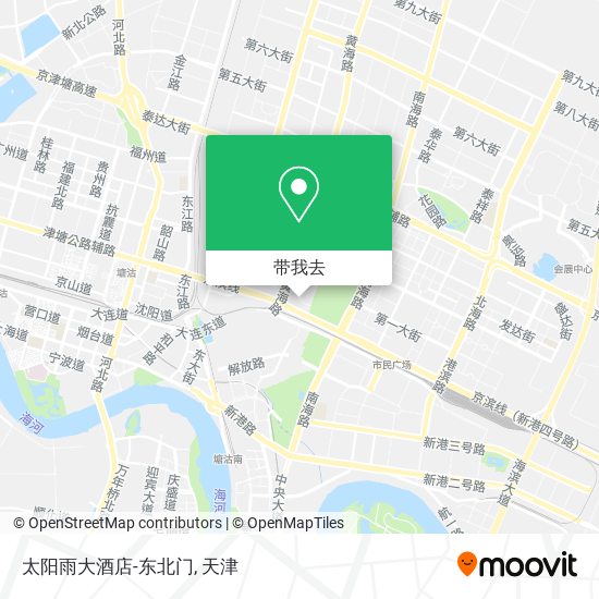 太阳雨大酒店-东北门地图