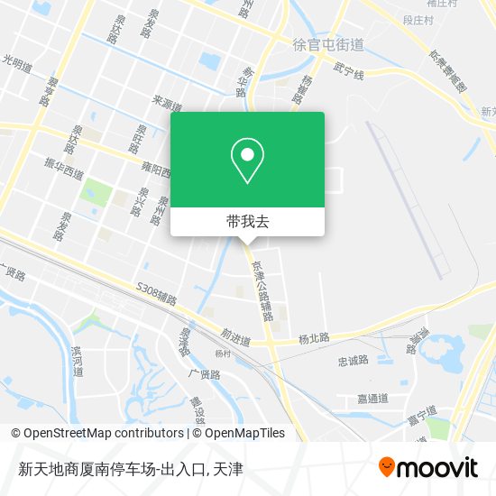 新天地商厦南停车场-出入口地图