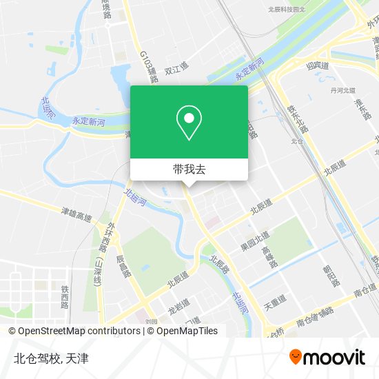 北仓驾校地图