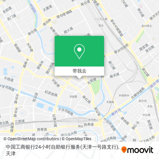 中国工商银行24小时自助银行服务(天津一号路支行)地图