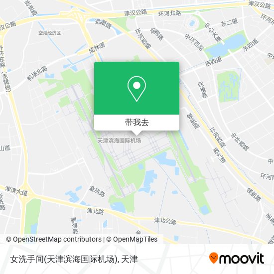 女洗手间(天津滨海国际机场)地图