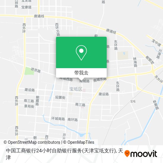 中国工商银行24小时自助银行服务(天津宝坻支行)地图