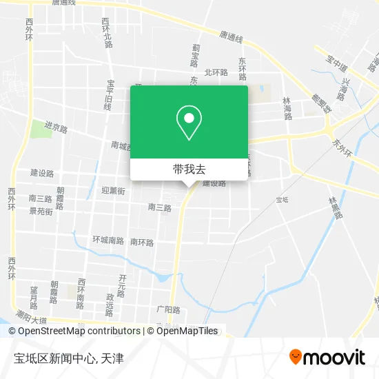 宝坻区新闻中心地图