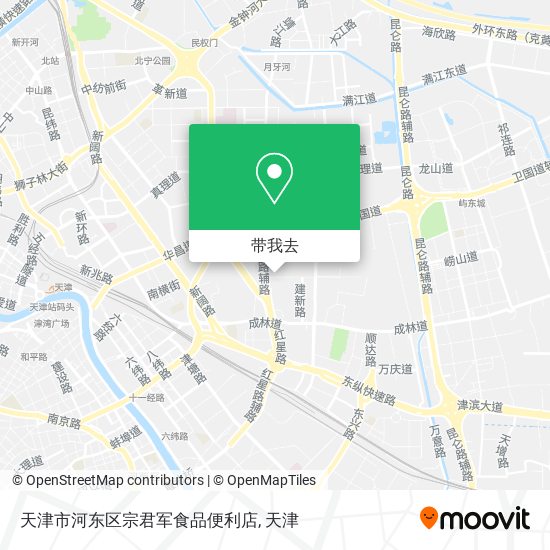 天津市河东区宗君军食品便利店地图