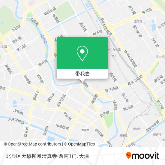 北辰区天穆柳滩清真寺-西南1门地图