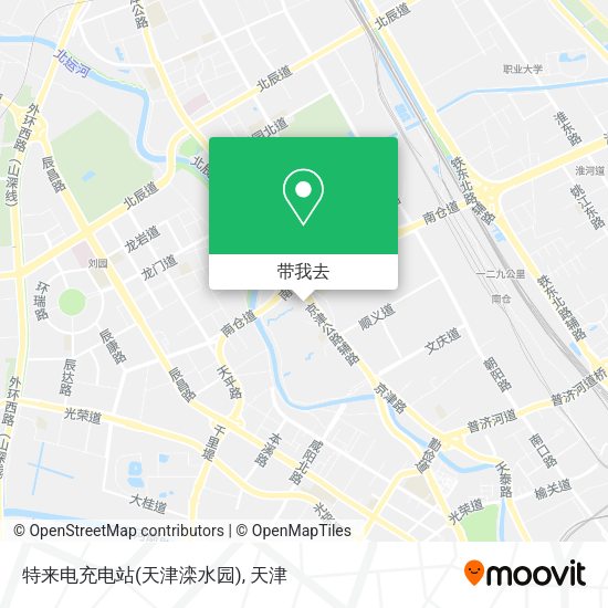 特来电充电站(天津滦水园)地图