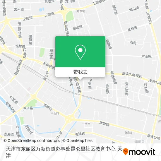 天津市东丽区万新街道办事处昆仑里社区教育中心地图