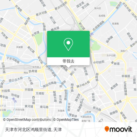 天津市河北区鸿顺里街道地图