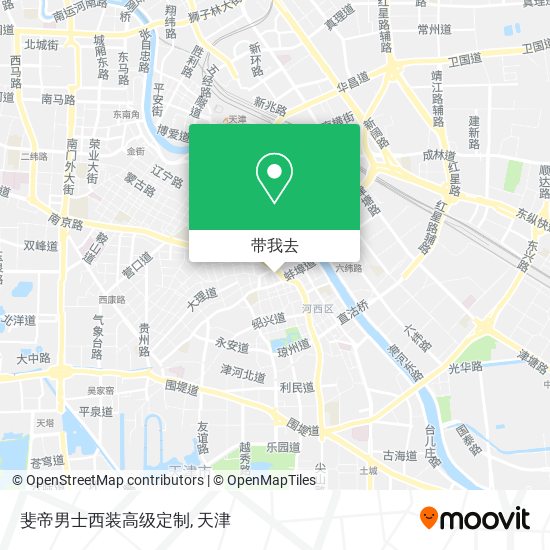 斐帝男士西装高级定制地图