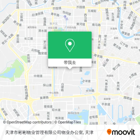 天津市彬彬物业管理有限公司物业办公室地图
